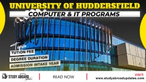 University of Huddersfield Computer & IT Programs