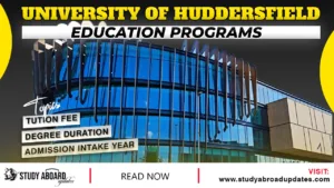 University of Huddersfield Education Programs