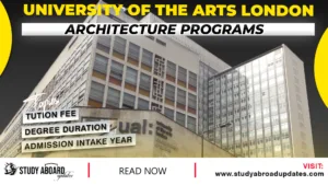 University of the Arts London Architecture Programs