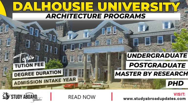 Dalhousie University Architecture Programs