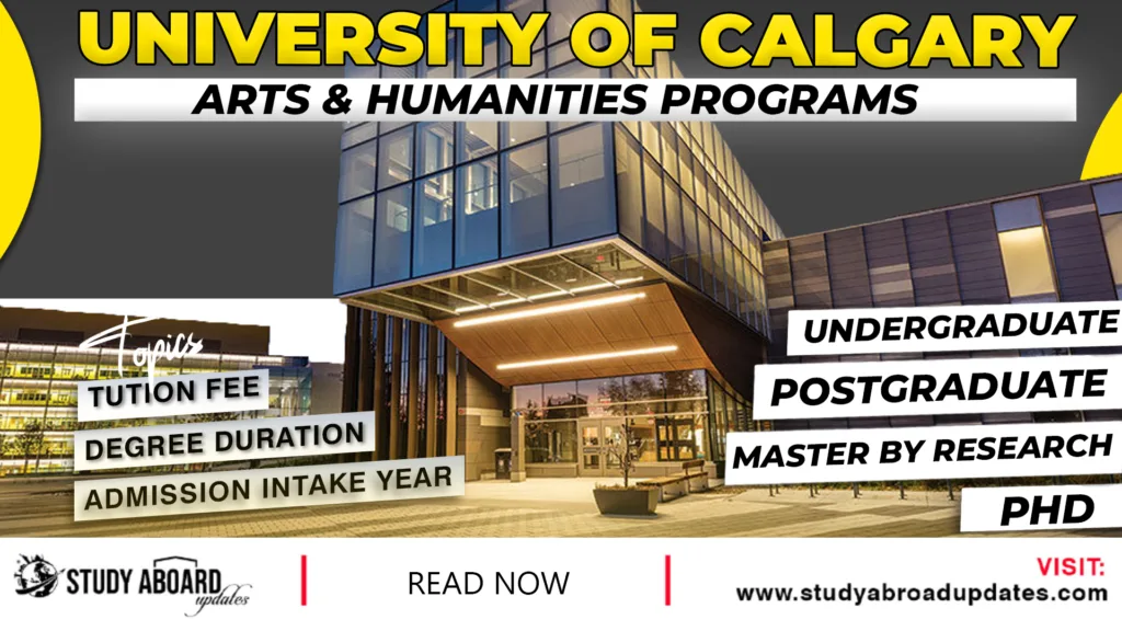 University of Calgary Education Programs