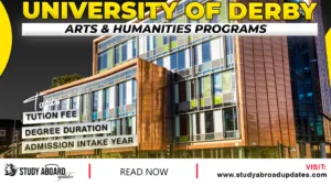 University of Derby Arts & Humanities Programs
