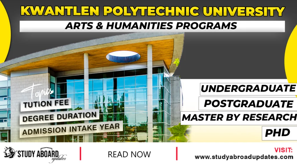 Kwantlen Polytechnic University Arts & Humanities Programs