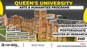 Queen's University Arts & Humanities Programs