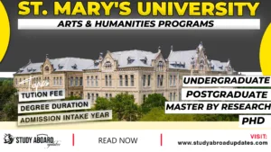 St Mary's University Arts & Humanities Programs