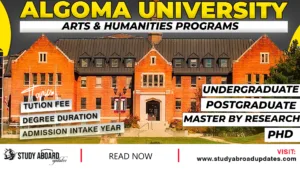 Algoma University Arts & Humanities Programs