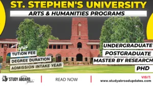 St. Stephen's University Arts & Humanities Programs