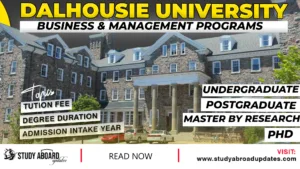 Dalhousie University Business & Management Programs