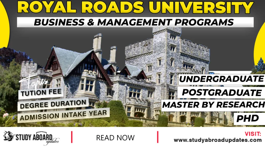 Royal Roads University Business & Management Programs