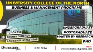 University College of the North Business & Management Programs