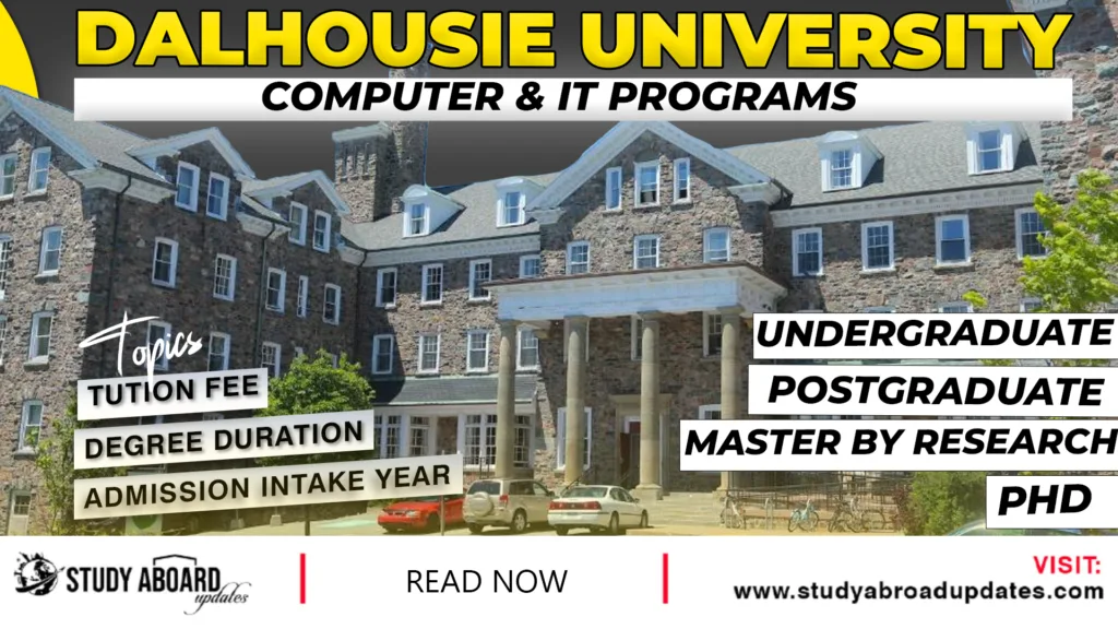 Dalhousie University Computer & IT Programs