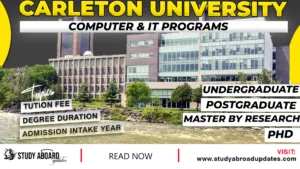 Carleton University Computer & IT Programs