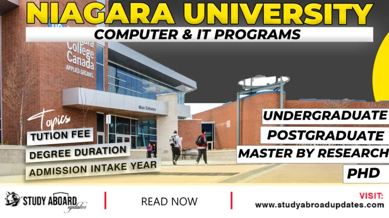 Niagara University Computer & IT Programs