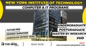 New York Institute of Technology Computer & IT Programs