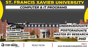 St. Francis Xavier University Computer & IT Programs