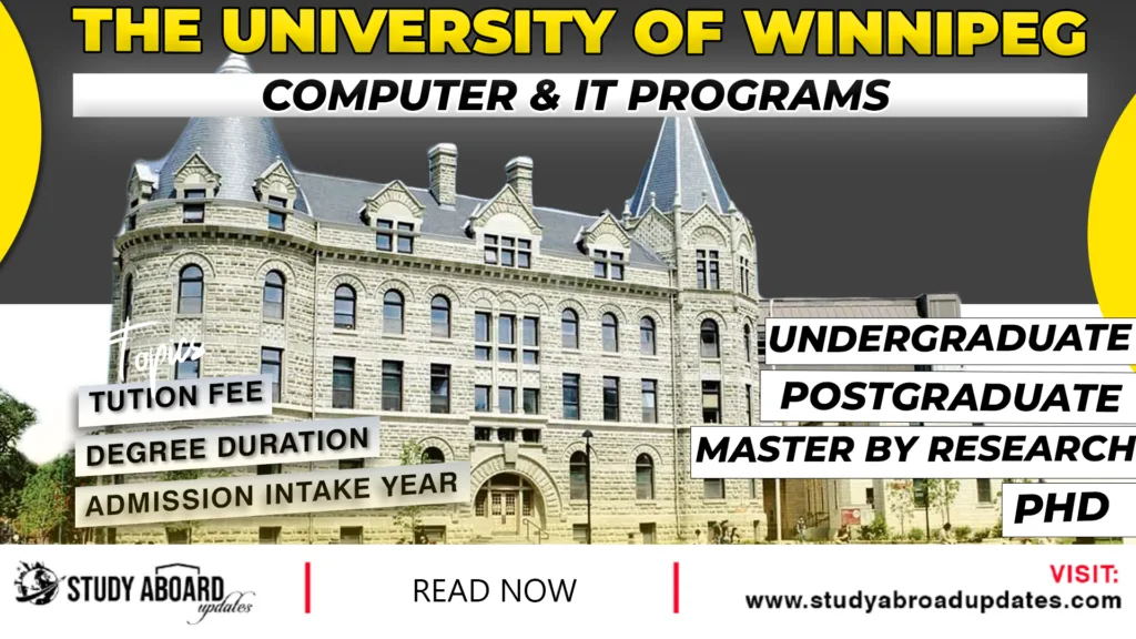 University of Winnipeg Computer & IT programs