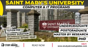 Saint Mary's University Computer & IT Programs