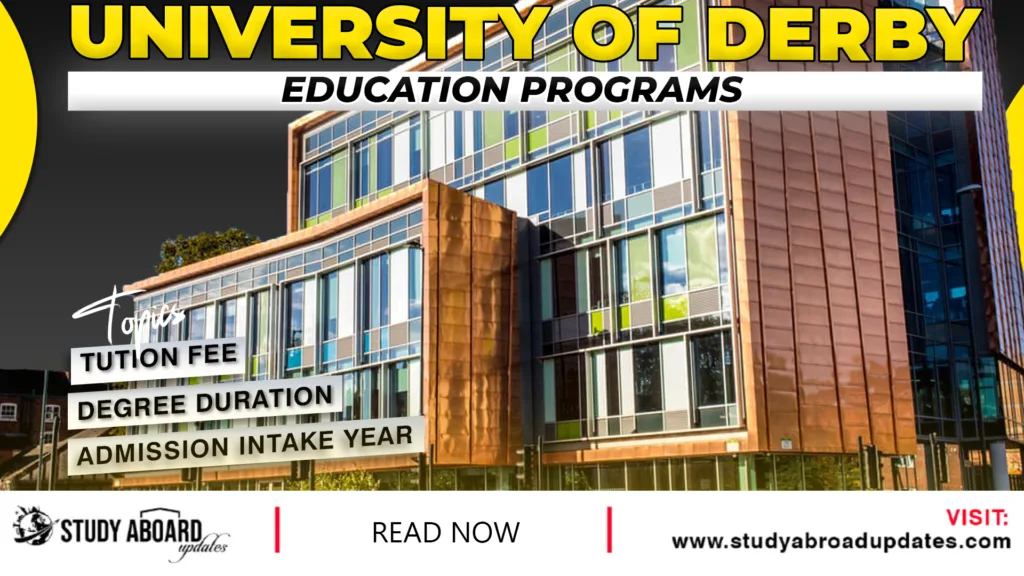 University of Derby Education Programs