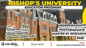 Bishop's University Education Programs