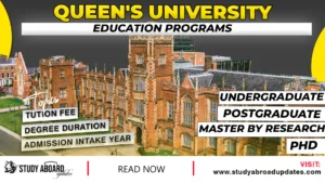 Queen's University Education Programs