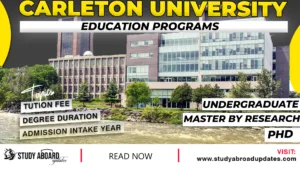Carleton University Education Programs
