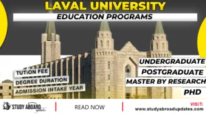 Laval University Education Programs