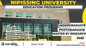 Nipissing University Education Programs