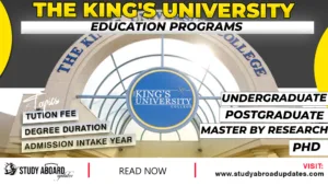 The King's University Education Programs