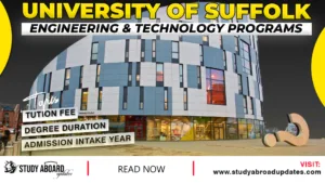 University of Suffolk Engineering & Technology Programs