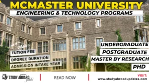 McMaster University Engineering & Technology Programs