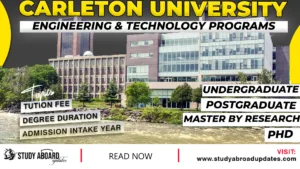 Carleton University Engineering & Technology Programs