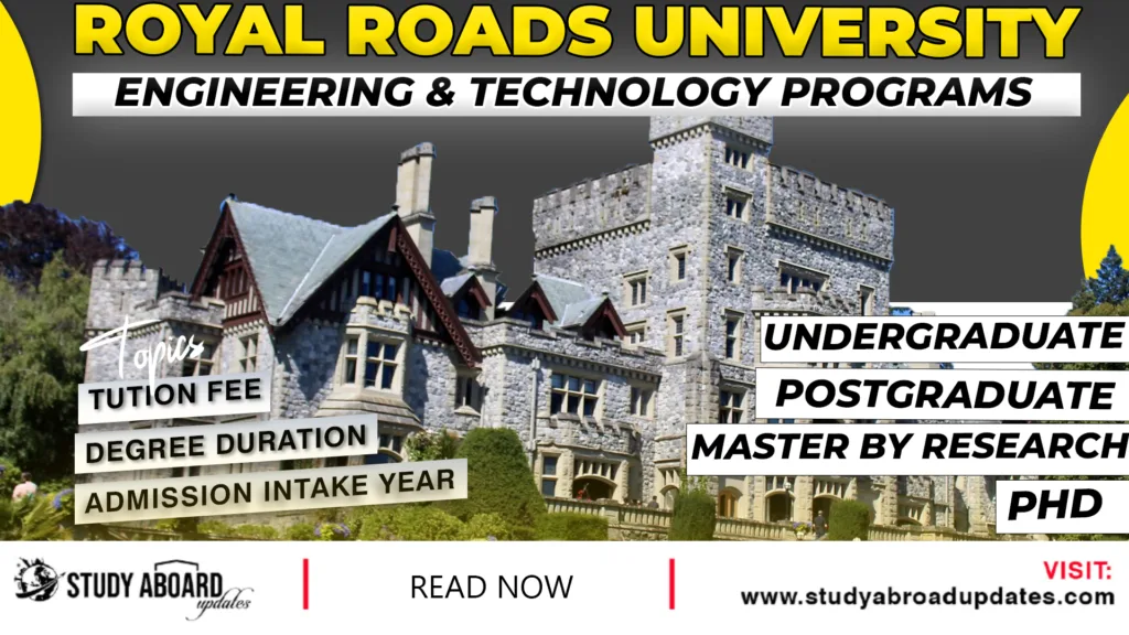 Royal Roads University Engineering & Technology Programs