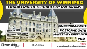University of Winnipeg Engineering & Technology programs