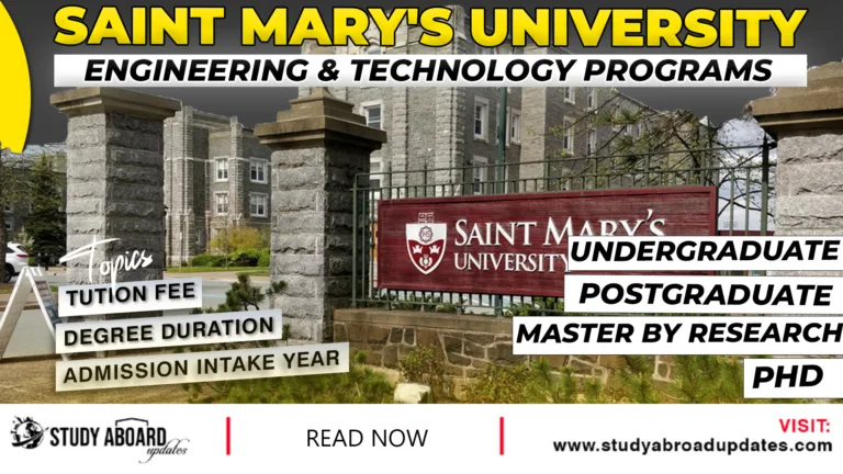 Saint Mary's University Engineering & Technology Programs