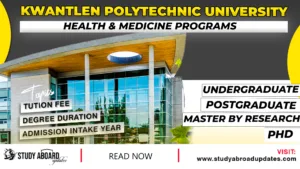 Kwantlen Polytechnic University Health & Medicine Programs