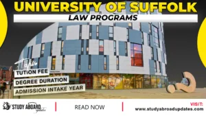 University of Suffolk Law Programs