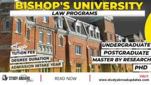 Bishop's University Law Programs