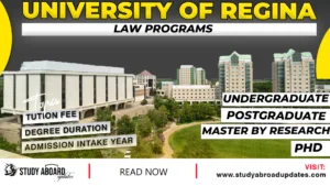 University of Regina Law Programs