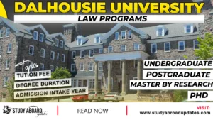 Dalhousie University Law Programs