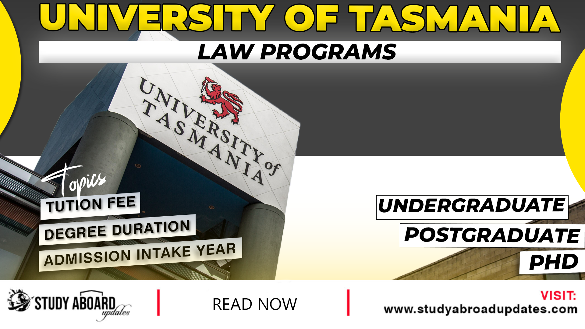 University of Tasmania Law Programs