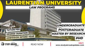 Laurentian University Law Programs