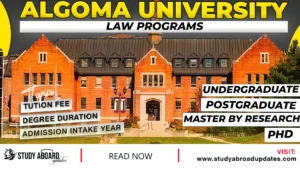 Algoma University Law Programs