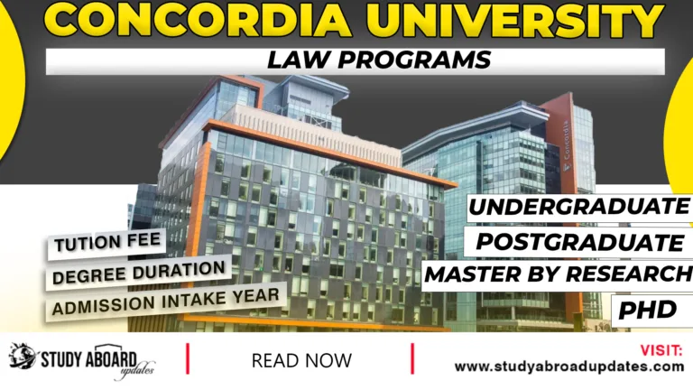 Concordia University Law Programs