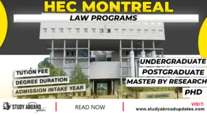 HEC Montreal Law Programs