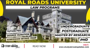 Royal Roads University Law Programs