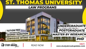 St. Thomas University Law Programs