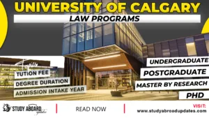 University of Calgary Law Programs