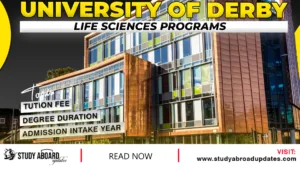 University of Derby Life Sciences Programs