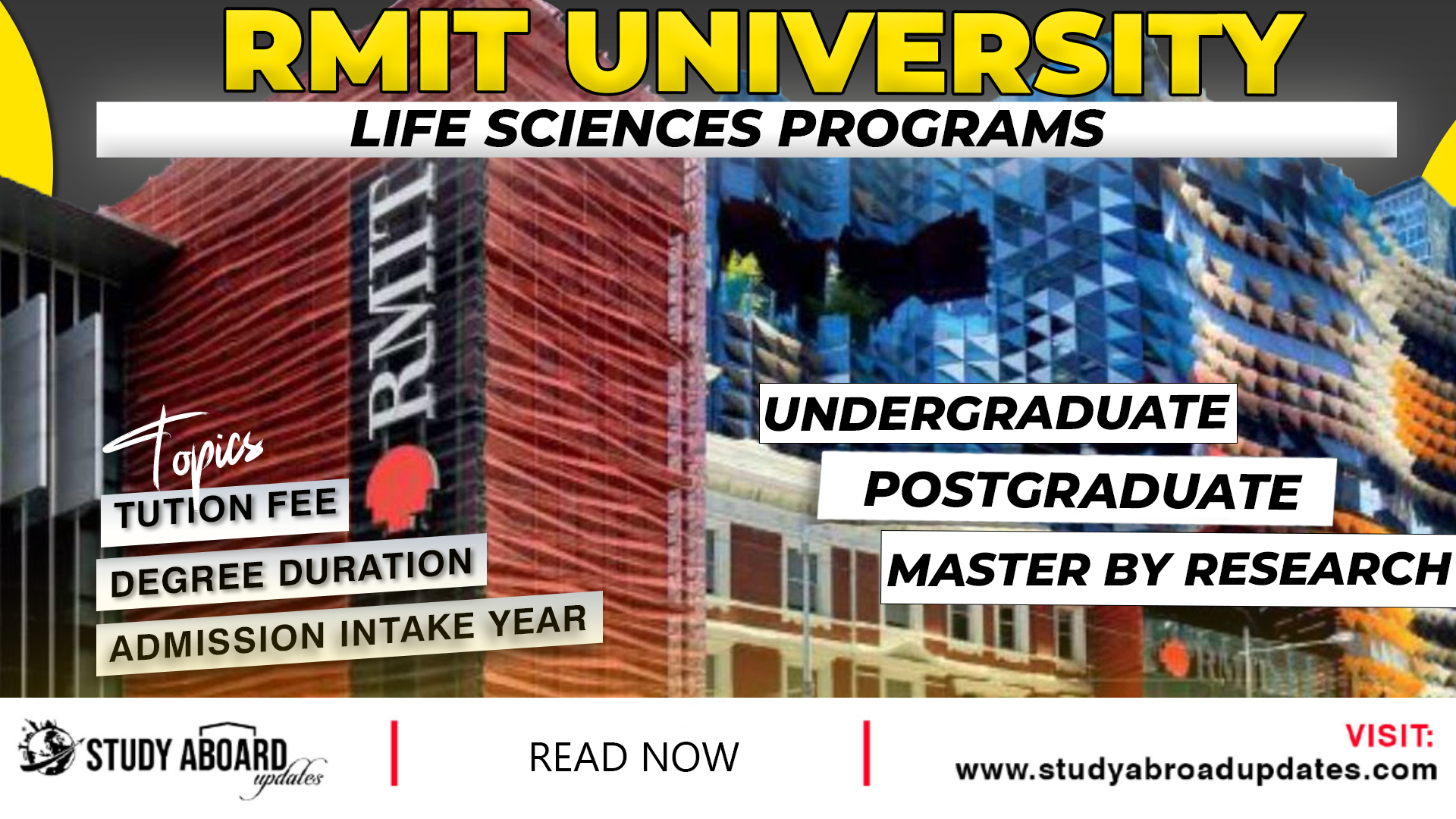 Rmit Programme RMIT University Life Sciences Programs