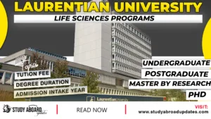 Laurentian University Life Sciences Programs